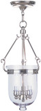 Livex 5063-35 Jefferson Polished Nickel Mini Pendant Lamp