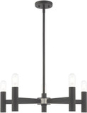 Livex 51135-76 Copenhagen Modern Scandinavian Gray Chandelier Light