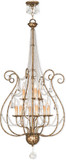 Livex 51911-36 Isabella Hand Applied European Bronze Chandelier Light
