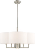 Livex 51925-91 Chelsea Brushed Nickel 24" Drum Drop Ceiling Lighting