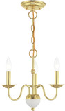 Livex 52163-02 Windsor Polished Brass Mini Lighting Chandelier