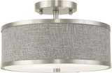 Livex 60422-91 Park Ridge Brushed Nickel Overhead Lighting Fixture