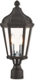 Livex 76188-14 Morgan Textured Black Post Light Fixture