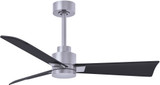 Matthews AK-BN-BK Alessandra Modern Matte Black Ceiling Fan