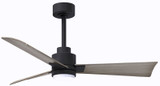 Matthews AKLK-BK-GA Alessandra Contemporary Gray Ash LED Home Ceiling Fan
