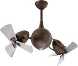 Matthews AQ-TB-WDBW Acqua Modern Textured Bronze LED 39" Ceiling Fan