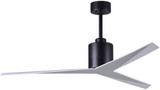 Matthews EK-BK-WH Eliza Contemporary Matte Black 56" Ceiling Fan