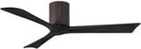 Matthews IR3H-TB-BK Irene Contemporary Textured Bronze Home Ceiling Fan