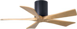 Matthews IR5H-BK-LM Irene Contemporary Light Maple Ceiling Fan