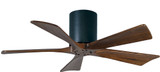 Matthews IR5H-BK-42 Irene Contemporary Matte Black Interior/Exterior 42" 5 Blade Hugger-style Paddle Ceiling Fan