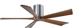 Matthews IR5H-CR-52 Irene Modern Polished Chrome Interior/Exterior 52" 5 Blade Hugger-style Paddle Ceiling Fan