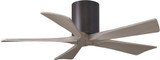 Matthews IR5H-TB-GA Irene Contemporary Gray Ash Home Ceiling Fan