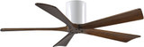 Matthews IR5H-WH-52 Irene Contemporary Gloss White Interior/Exterior 52" 5 Blade Hugger-style Paddle Ceiling Fan