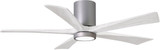Matthews IR5HLK-BN-MWH Irene Modern Brushed Nickel LED Ceiling Fan