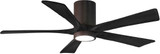 Matthews IR5HLK-TB-BK Irene Contemporary Textured Bronze LED Home Ceiling Fan