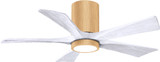Matthews IR5HLK-LM-MWH Irene Modern Matte White LED Ceiling Fan