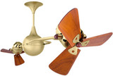 Matthews IV-BRBR-WD Italo Ventania Contemporary Brushed Brass 62" Home Ceiling Fan