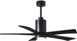 Matthews PA5-BK-BK-52 Patricia Modern Matte Black LED 52" Home Ceiling Fan