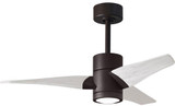 Matthews SJ-TB-MWH-42 Super Janet Contemporary Textured Bronze LED 42" Home Ceiling Fan