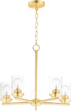 Maxim 10205CLSBR Corona Contemporary Satin Brass Chandelier Light