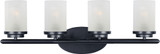 Maxim 10214FTBK Corona Black 4-Light Bath Light Fixture