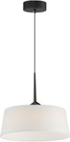 Maxim 10334WTBK Paramount Black LED Drum Hanging Pendant Light