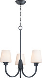 Maxim 11823SWBK Shelter Black Mini Chandelier Light