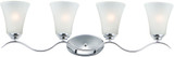 Maxim 12084FTPC Vital Traditional Polished Chrome 4-Light Bath Sconce
