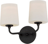 Maxim 12092SWAR Bristol Anthracite 2-Light Wall Lighting Sconce