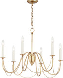 Maxim 12166GL Plumette Gold Leaf Hanging Chandelier
