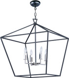 Maxim 25155TXBPN Abode Modern Textured Black / Polished Nickel Foyer Lighting