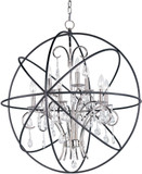 Maxim 25145ARPN Orbit Anthracite and Polished Nickel 30" Lighting Chandelier