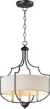 Maxim 25284WLBZAB Savant Modern Bronze / Antique Brass Drum Drop Ceiling Light Fixture
