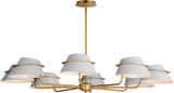 Maxim 25228LFGNAB Lucas Contemporary Natural Aged Brass Chandelier Light