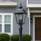Maxim 3008BK Builder Cast Traditional 24" Tall Outdoor Lamp Post light