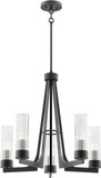 Maxim 30315CRAR Delos Anthracite 24" Chandelier Lamp
