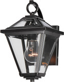 Maxim 30562CLBK Prism Modern Black 12" Exterior Lamp Sconce