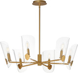 Maxim 32356CLNAB Armory Contemporary Natural Aged Brass Ceiling Chandelier