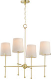 Maxim 32364WTSBR Huntington Satin Brass Chandelier Light