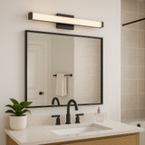Maxim 52002BK Spec Contemporary Black LED 24" Lighting For Bathroom