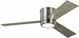Generation Lighting 3CLMR56BSLGD-V1 Clarity Max Modern Brushed Steel LED 56" Ceiling Fan