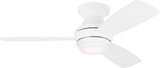 Visual Comfort Fan 3IKR44RZWD Ikon Matte White LED 44" Home Ceiling Fan