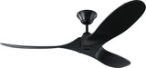 Visual Comfort Fan 3MAVR52BKBK Maverick II Modern Matte Black 52" Ceiling Fan