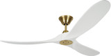 Visual Comfort Fan 3MAVR60RZWBBS Maverick Modern Burnished Brass 60" Home Ceiling Fan