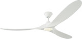 Visual Comfort Fan 3MAVR70RZWD Maverick Max LED Contemporary Matte White LED 70" Ceiling Fan