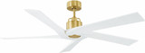 Visual Comfort Fan 5ASPR56BBS Aspen Modern Burnished Brass 56" Ceiling Fan