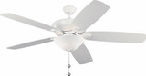 Generation Lighting 5CSM60RZWD-V1 Colony Super Max Plus Matte White 60" Ceiling Fan
