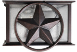 Melissa LS63 Lone Star Series Traditional Small Outdoor Flush Mount Ceiling Light Fixture