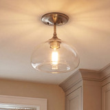 Meridian M60017BN Contemporary Brushed Nickel Overhead Lighting Fixture