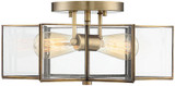Meridian M60021NB Modern Natural Brass Ceiling Light